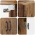 Set ormara 2 pcs Staro drvo Konstruirano drvo