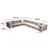 Atelier del Sofa Ugaona garnitura Como 310x73x270cm Bež