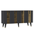 HANAH HOME Komoda Isil Anthracite Gold