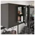 BROR Element s 2 vrata, crna, 76x40x66 cm