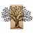 Arbre de Vie-1 NaturalBlack Decorative Wooden Wall Accessory