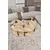 Hanah Home Set klub stolova Yin Yang 3 70, 3 komada, Krem