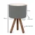 Opviq AYD 2941 Stona lampa, Siva