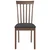 Vidaxl Jedilni stoli z blazinami 2 kosa Brown Solid Wood Rubber
