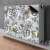 tulup.si Pokrov za radiator PVC Vrtnice in ptice 90x60 cm