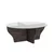 Hanah Home Klub sto Amphora, 92x36x92 cm, Antracit