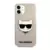 Maska Karl Lagerfeld Glitter Cat za iPhone 12 Mini zlatna.