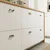 VEDDINGE Front fioke, bela, 80x10 cm