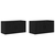 Zidni TV ormar set Zidne 2 pcs Crni hrast 80 x 34,5 x 40 cm