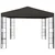 Vidaxl Paviljon 3x3 m antraciten
