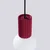 Sollux SL.1749 - Luster na sajli HALO 1xG9/8W/230V prečnik 12 cm crvena