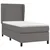 Vidaxl Box spring postelja z vzmetnico siva 80x200 cm umetno usnje
