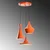 Conceptum Hypnose Luster Tom-3556, 45-135cm, 45 cm, 3xE27 s, Narandžasti