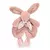Plyšový zajačik na maznanie Bunny Comforter Pink Doudou et Compagnie v darčekovom balení ružový 29 cm od 0 mes DC4146