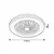 Rabalux Plafonjera sa ventilatorom Dalfon2, 48W, 48,5cm, 3000-6000K, Crno-bela