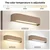 Brilagi - LED prigušiva zidna svetiljka FALCON MODERN LED/14W/230V 40 cm bež + daljinski upravljač