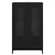 Highboard Crni hrast 70 x 31 x 115 cm Obrađeno drvo i čelik