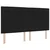 LED Box Spring Krevet s madracem Crna 180 x 200 cm tkanina