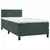 Box spring krevet s madracem tamnozeleni 100x200 cm baršunasti