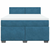 VIDAXL Box spring postelja z vzmetnico modra 140x190 cm žamet