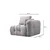 Atelier del Sofa Ugaona garnitura Amaris, 180x120x65 cm, Svetlosiva