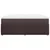 Vidaxl Box spring postelja z vzmetnico temno rjava 180x200 cm blago