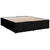 VIDAXL Box spring postelja z vzmetnico črna 180x200 cm blago