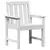 Vrtna blagovaonska stolica 2 pcs Bijelo 65,5 x 59 x 88 cm HDPE