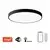 Immax NEO 07249L-LED prigušiva svetiljka SEMPLICI 48W/230V Wi-Fi Tuya crna+ daljinski upravljač