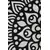 LEssentiel Maison Kupatilski otirač Kozzy, 100cm, Sivo-crni