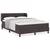 vidaXL vidaXL Box Spring postelja z vzmetnico Temno rjava 140x200 cm Tkanina, (22051199)