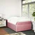 Vidaxl Box spring postelja z vzmetnico roza 120x200 cm žamet