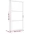 Unutarnja vrata 102,5x201,5 cm crna od ESG stakla i aluminija