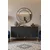 Hanah Home komoda Poli 150, 150 cm, antracit / zlatna