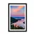 Plakat s paspartujem jezero ob sončnem zahodu - 60x90 white