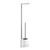 WENKO 22989100 - WC četka AVOLA 13x70 cm nerđajući čelik/bela/srebrna