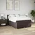 Vidaxl Box spring postelja z vzmetnico temno rjava 160x200 cm blago