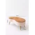 Hanah Home Vera klub sto 98 × 45 × 50 cm, braon