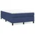 Vidaxl Box spring postelja z vzmetnico modra 120x190 cm blago