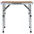 vidaXL Zložljiva miza za kampiranje iz aluminija 60x45 cm