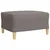 4-dijelni set sofa s tabureom i jastucima smeđesivi tkanina