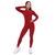 GymBeam Women‘s Ignite Crop Top Dark Red
