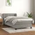 Den Box spring postelja z vzmetnico svetlo siva 80x200 cm ža
