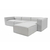 ATELIER DEL SOFA Ugaona garnitura Fora Grey