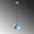 Conceptum Hypnose Luster Pacman, 22-114cm, O20 cm, Plavi