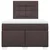 Vidaxl Box spring postelja z vzmetnico temno rjav 120x200 cm blago