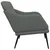 Vidaxl Klop temno siva 110x76x80 cm blago