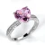 Prstan Bridal Heart - Srebrna / 57mm KP29062