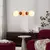 LED luster na sajli FLORES LED/15W/230V zlatna/narandžasta/smeđa