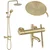 Tuš set s termostatom Rea Lungo Diamond Gold Brush